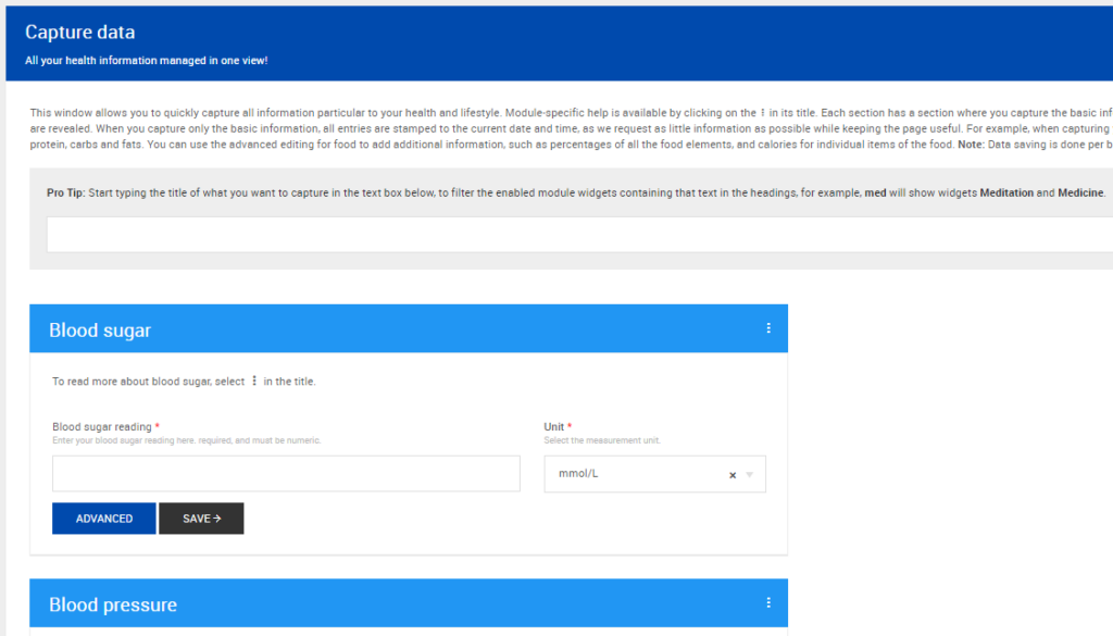 Quick capture: Capture the minimum while you're on the go, and edit later to improve statistics and insights.